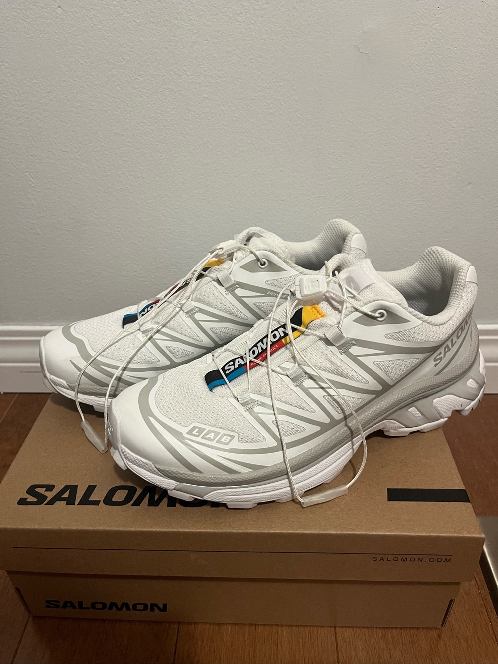 SALOMON XT-6 SNEAKERS IN WHITE - Picture 2 of 6